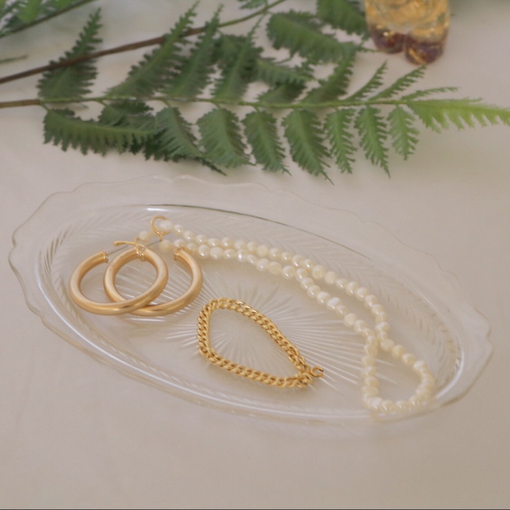 Glass trinket tray